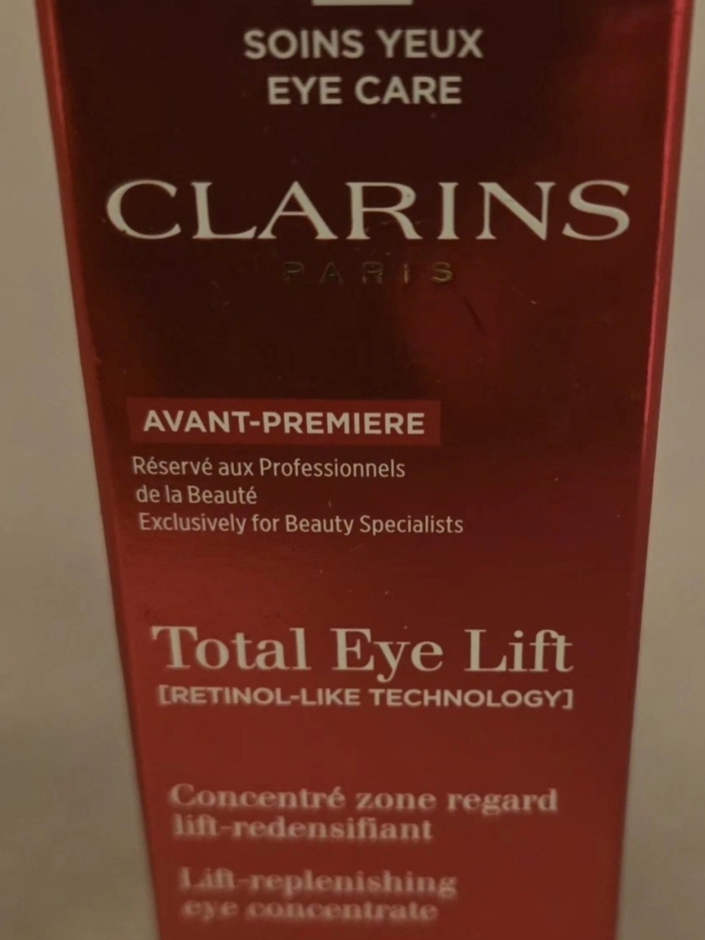 Clarins Total Eye Lift Eye Concentrate 0.5 oz 15 ml